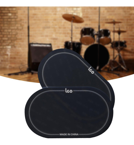 Parche De Pedal De Bombo Premium: Negro 15,7 Cm X 9 Cm