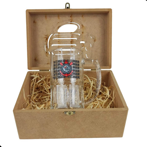 Caixa De Presente Caneca Chop Mdf Tipo Bau Top P/presentear