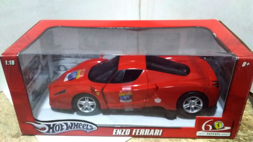 2007 Enzo Ferrari 60th Birthday Red Escala 1/18 Hot Wheels