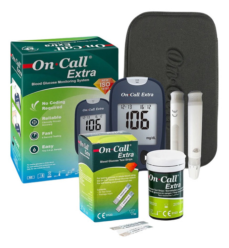 Kit Glucometro, On Call Extra - Deltamed