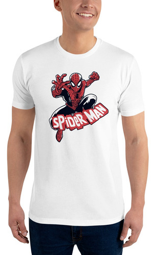 Playera Sorprendente Hombre Araña Caricatura Spiderman