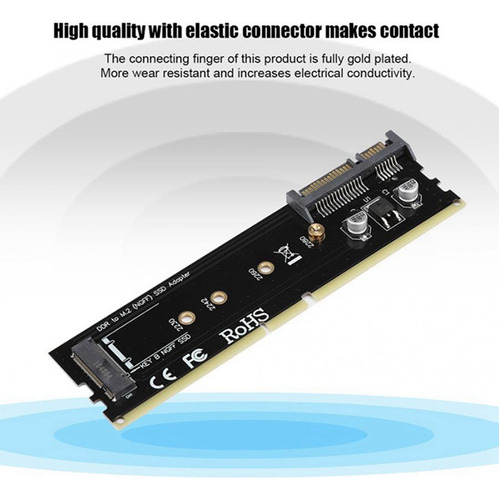 Adaptador Ddr3 Ddr4 Ddr2 A Ssd M2 M.2 Ngff B Key Riser Card