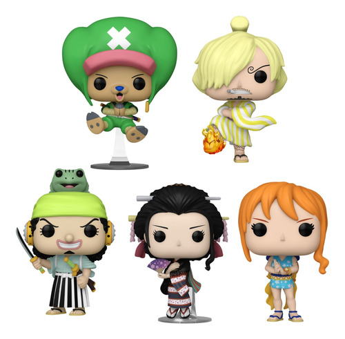 One Piece Wano Set De 5 Funko Pop's Originales / Nuevos