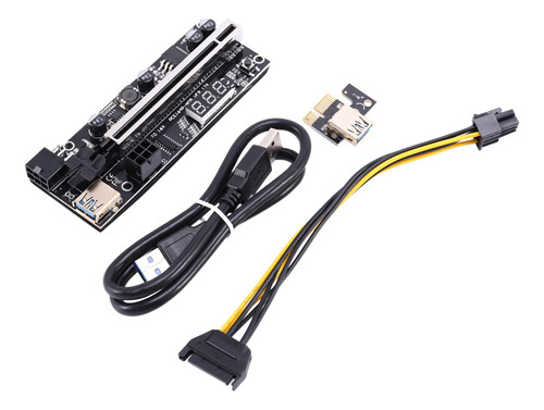 Tarjeta Pcie Riser Ver12x De 8 Piezas, Tarjeta Adaptadora De