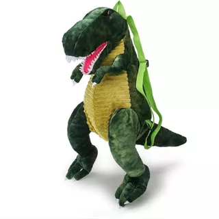 Mochila 3d Dinosaurio Para Niños Felpa Suave Kawai Peluche