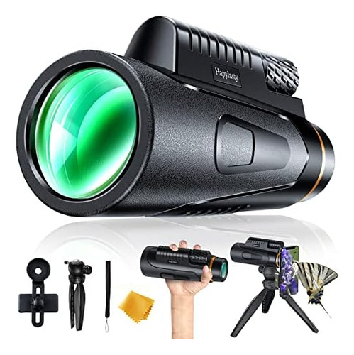 Telescopio Monocular Hapylasty 12x50 Hd Con Adaptador Para T