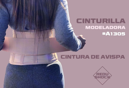 Cinturilla Modeladora Cintura Avispa Reforzada Faja Lumbar