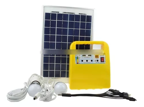 GENERADOR SOLAR PORTATIL DC 12V- ILUMINACIÓN CARGA MOVIL