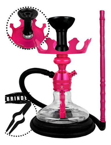 Narguile Triton Zip Completo Hookah Prato Coroa Rosh Barato