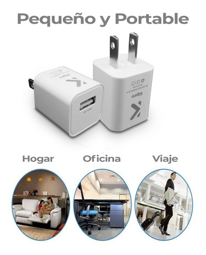 Imagen 5 de 5 de Cubo Cargador/adaptador Usb 1 Puerto Carga Rapida Ucr-13