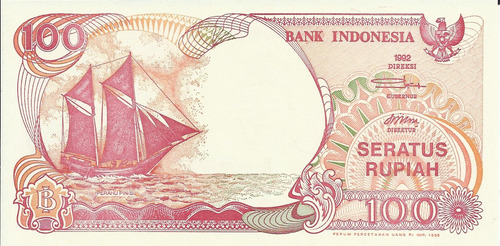 Indonesia 100 Rupias 1992