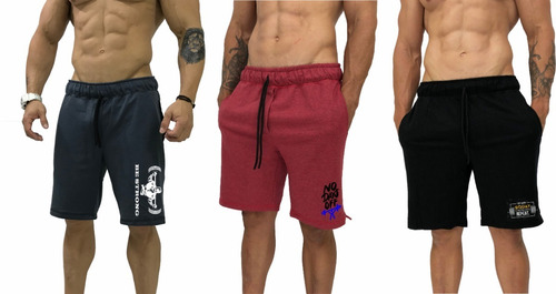 bermuda fitness masculina moletom