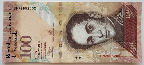 Billete Venezuela 100 Bolívares Octubre 2013 Bn8 Unc