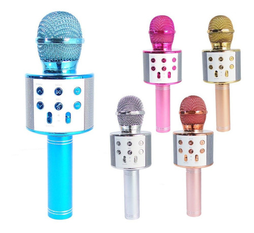 Micrófono Karaoke Usb, Bluetooth Y Auxiliar 5 Colores