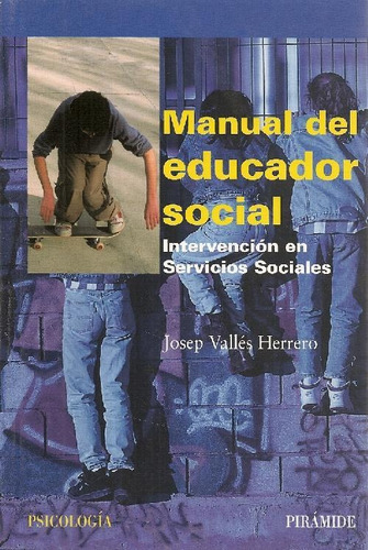 Libro Manual Del Educador Social De Josep Valles Herrero