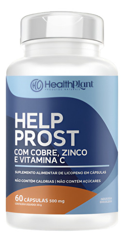 Help Prost 50+ Cobre + Zinco + Vit C 60 Cápsulas