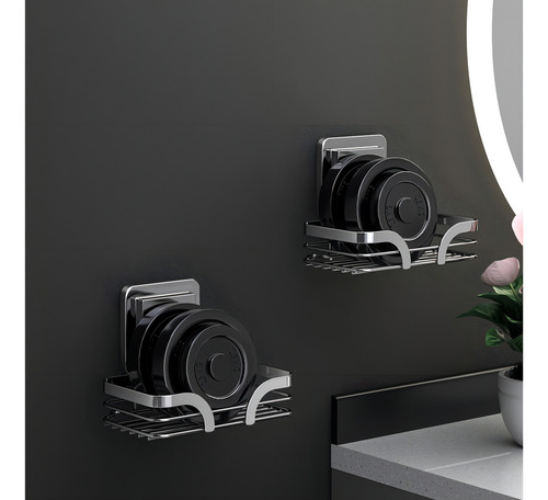 Saboneteira de Parede Porta Sabonete Aço Inox Cor Prateado