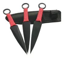 Comprar Set Kunai 3 Cuchillos Lanzar Balanceados + Vaina 