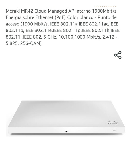 Dual-band 802.11ac Wave 2 Access Point With Separate Radios (Usado)