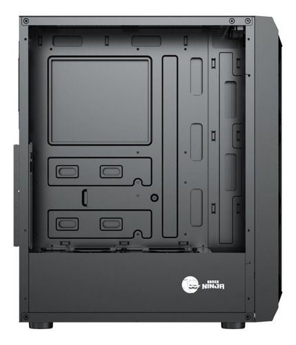 Gabinete Gamer Ninja Leaf, Rgb Mid Tower Vidro Atx C/ 3 Fans