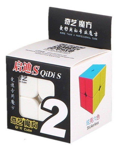 Imagen 1 de 6 de Cubo Rubik 2x2 Qiyi Warrior Stickerless Speed Cube Original