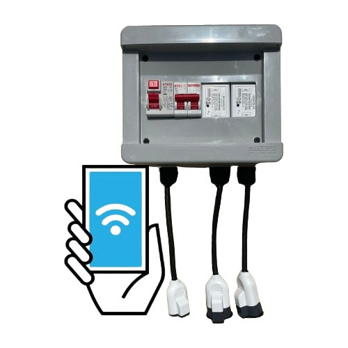 Tablero Wifi Para Bomba Y Luces Pileta 220v 10a Smartlife