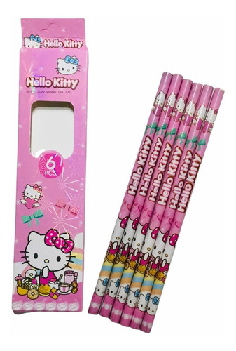 Set 6 Lápices Mina Hello Kitty