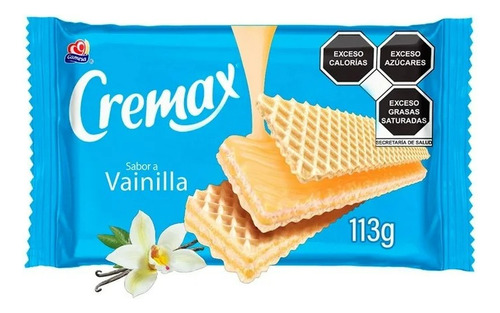 2 Pza Galletas Gamesa Cremax Wafer Vainilla 113 G