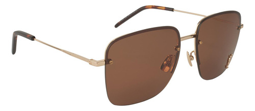 Lentes Saint Laurent Sl 312m 008 Square Shape Coffe