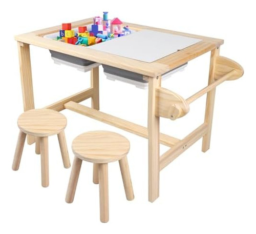 Mesa Sensorial Para Niños Pequeños, Juego De Mesa Y Silla Co