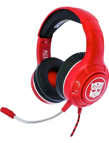 Headset Transformers Pro G4 Gaming Otl Alámbrico Rojo