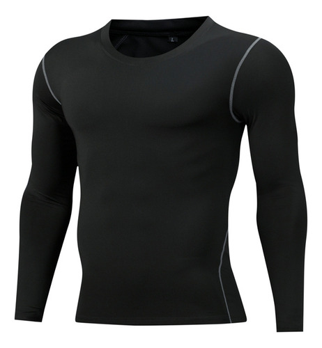 Playera Deportiva Ajustada De Manga Larga Y Secado Rápido