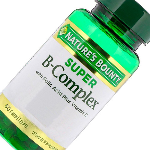 Imagen 2 de 2 de Suplemento En Cápsulas Nature's Bounty Super B-complex Vitaminas En Frasco De 0ml 60 Un
