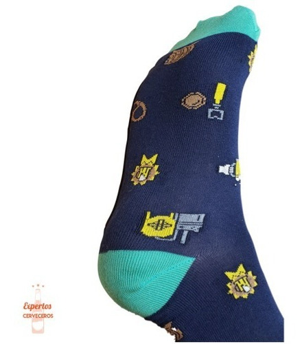 Imagen 7 de 9 de Foursome Beer Socks Lovers - 4 Pares De Medias (lúpulos)
