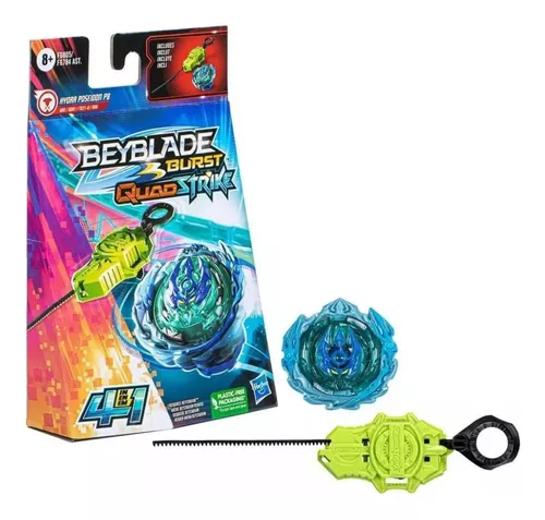 Pião Beyblade Com Lançador Burst 4 Em 1 Quad Drive Astral