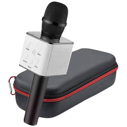 Micrófono Karaoke Q7 Parlante Bluetooth Recargable Usb Sd