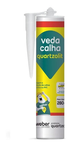 Cola Veda Calha Cinza 280g Quartzolit