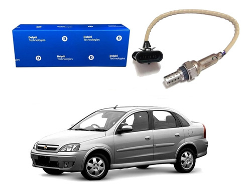 Sonda Lambda Pre Pos Catalisador Delphi Corsa Sedan 1.4 Flex