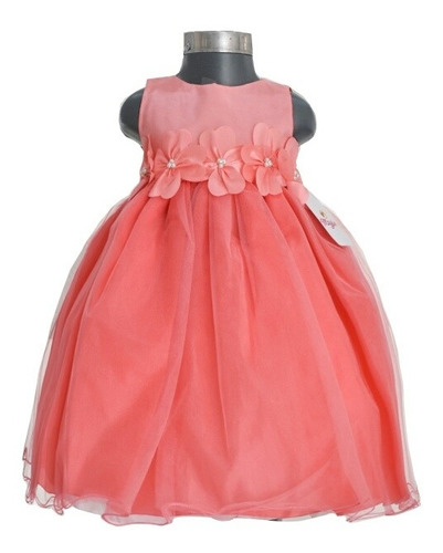 Batita /vestido Para Niña (bebé ) Tinto, Beige,rosa,azul Rey