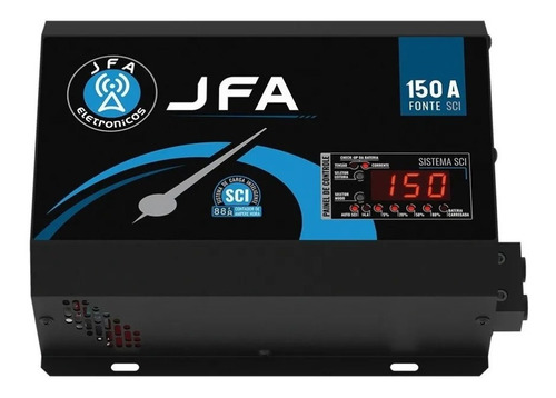 Fonte Carregador Bateria Jfa 150a C/voltimetro Sistema Sci