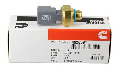 Sensor De Presión De Gases Egr Cummins 4928594   C  