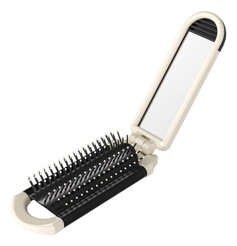 Cepillo De Pelo Plegable Con Espejo, Minipeine Ligero Para
