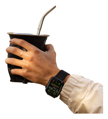 Smartwatch Hk9 Se Con 3 Mallas Para Intercambiar Ios Android