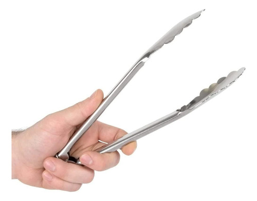 Pinzas De Acero Inoxidable Para Pan Carne Alimento De 23cm
