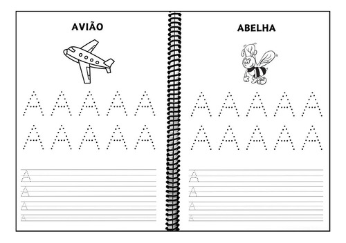 Kit Caderno De Caligrafia Infantil