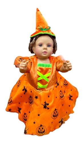 Disfraz Halloween Bruja Moños Para Bebé O Niña 1 Y 2 Años