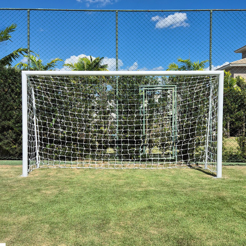 Par De Rede Para Trave De Gol Society Suiço 5mts Fio 8 Nylon