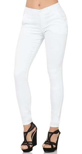 Jeans Oggi Cintura Media Skinny Moda Vestir Casual 591-3127