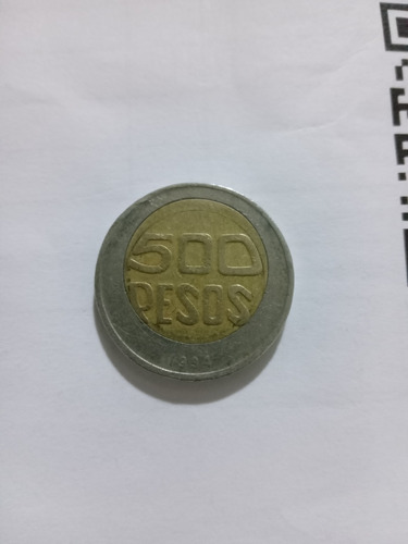 Moneda De $500 Descentrada 