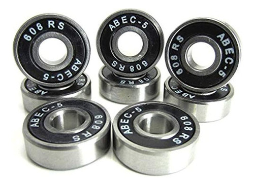 8x22x7mm Si-bk Abec 5 Rodamientos De Bolas De Skate De Preci